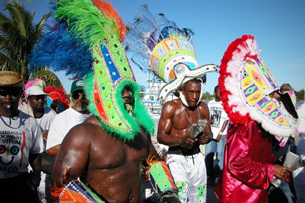 Junkanoo is a legendary celebration held every year on January 1.